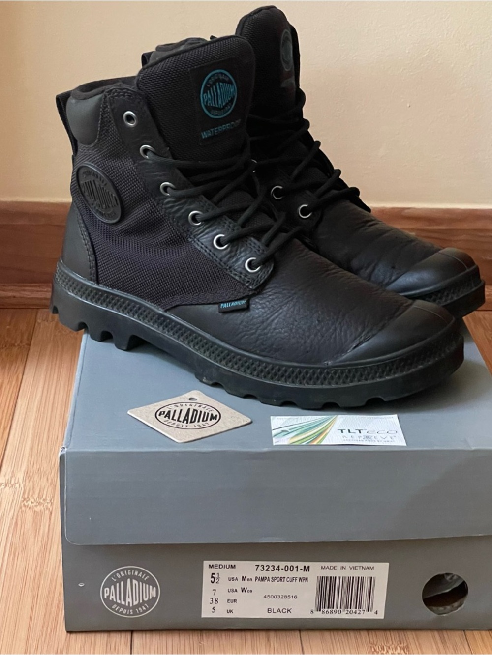 PALLADIUM Pampa Sport Cuff WPN Unisex Combat Boots Size Women's  7M / Men's 5.5M